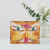 Kat & Vogel door Paul Klee Briefkaart (Staand voorkant)