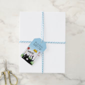 Kat Vogels Tuin Bedankt Cadeaulabel (Met Touw)