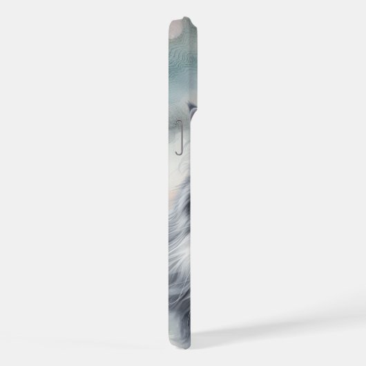 Kat vol genade in waterverf iPhone hoesje (Rechterkant)