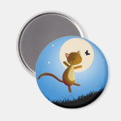 Kat Volg je dromen - Magnet (Voorkant / Achterkant)