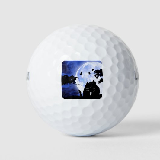 kat volle maan golfballen (Voorkant)