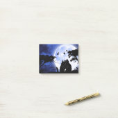 kat volle maan post-it® notes (Op bureau)