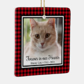 Kat 'Voor altijd in onze harten' Keramisch Ornament (Rechts)