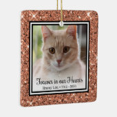 Kat 'Voor altijd in onze harten' Keramisch Ornament (Rechts)