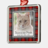 Kat 'Voor altijd in onze harten' Metalen Ornament (Links)