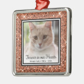 Kat 'Voor altijd in onze harten' Metalen Ornament (Links)