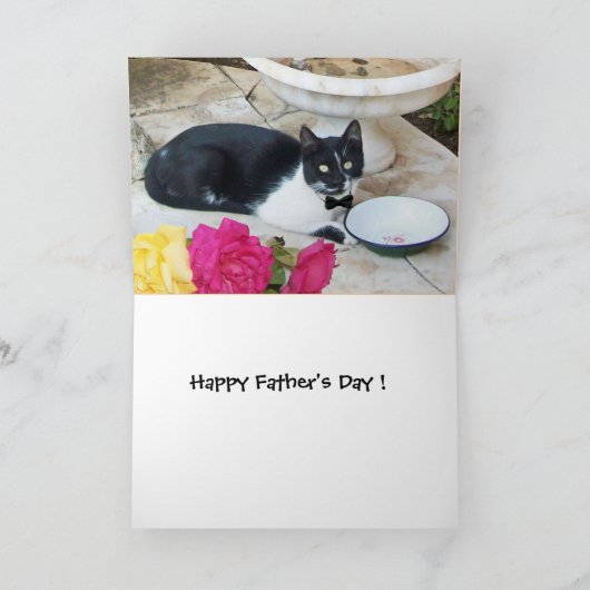 KAT VOOR GENTLE IN DE RESTAURANT-Vaderdag Kaart (Binnen)