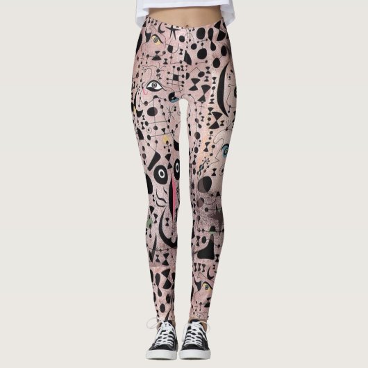Kat voor glimlachen leggings (Voorkant)