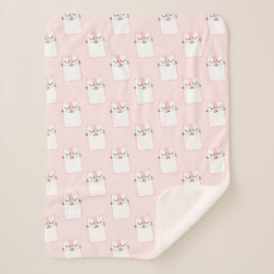 Kat voor glimlachen sherpa deken