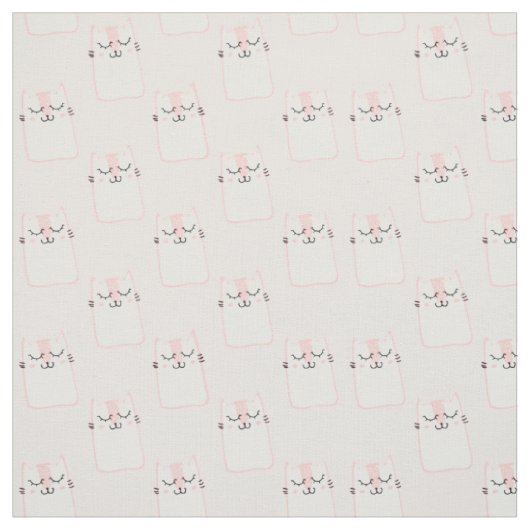 Kat voor glimlachen stof (Swatch)