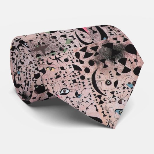 Kat voor glimlachen stropdas (Opgerold)