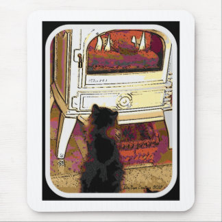 Kat voor het verzamelen van vuurwapens muismat