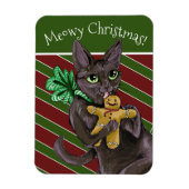 Kat voor kerstkoekjes magneet (Verticaal)
