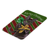 Kat voor kerstkoekjes magneet (Linkerzijde)