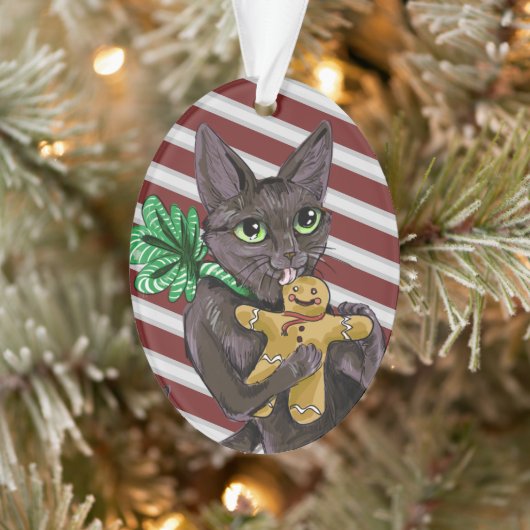 Kat voor kerstkoekjes ornament (Boom)