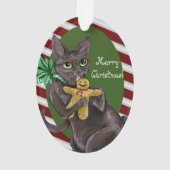 Kat voor kerstkoekjes ornament (achterkant)