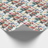 Kat voor Kerstmis Cadeaupapier (Hoek)