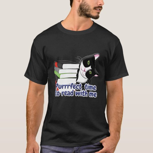 Kat voor lezer t-shirt (Voorkant)