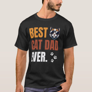 Kat- voor mannen Beste Kat Vader Ooit Grappige Vad T-shirt