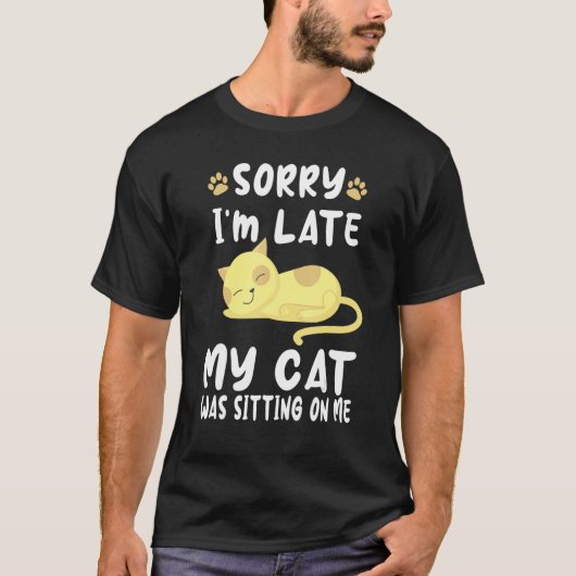 Kat voor mannen Kat Joke Kitten Pet New Fel T-shirt (Voorkant)