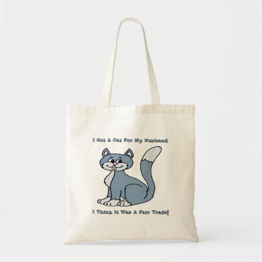 Kat voor mijn man tote bag (Voorkant)