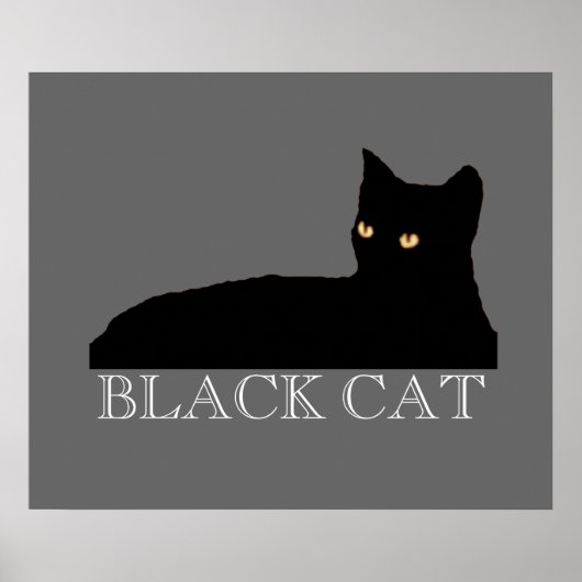 kat voor muur, tekenen poster (Voorkant)