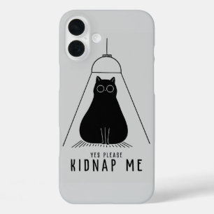 Kat voor ontvoering iPhone 16 plus hoesje