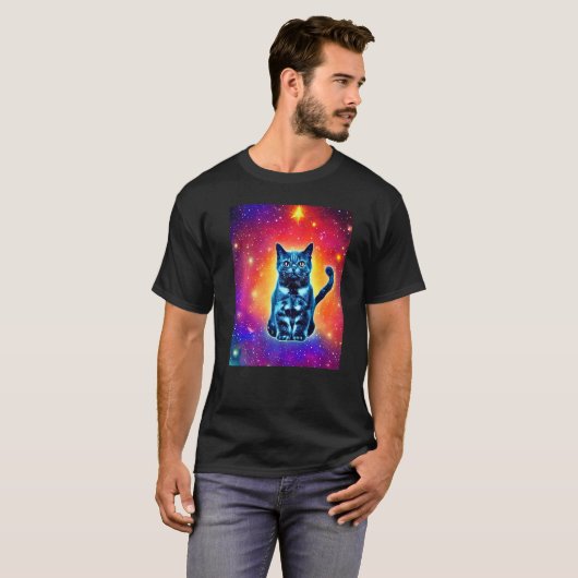 Kat voor ruimteverwarming Keuten in kattenstijl 1 T-shirt (Voorkant volledig)