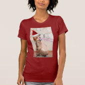 Kat voor toetsenbord SANTA IN SHOE T-shirt (Voorkant)