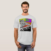 Kat voor toetsenbord - T-shirt voor toegang tot he (Voorkant volledig)