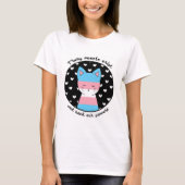 Kat voor transgenderondersteuning t-shirt (Voorkant)