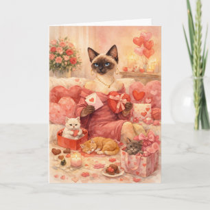 Kat voor Valentijnsdag  Kaart