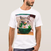 Kat voor vissen in aquarium t-shirt (Voorkant)