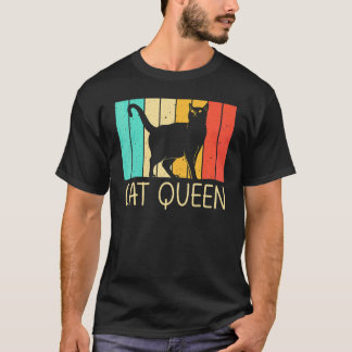 Kat Voor Vrouwen Moeder Zwarte Kat  Kat Mens Katte T-shirt