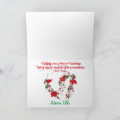 Kat Voorzijde van Warm Burning Fireplace kerstboom Feestdagen Kaart (Binnen)