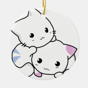 Kat-vrienden Keramisch Ornament