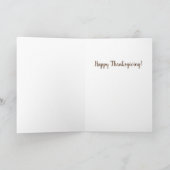 Kat vrienden Thanksgiving kalkoen Kaart (Binnen)