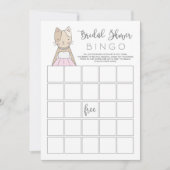 Kat Vrijgezellenfeest Bingo Game Kaart (Voorkant)