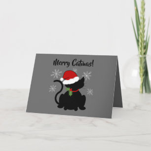 Kat   "Vrolijk kerstfeest! 5-inch x7 kerstKaart Kaart