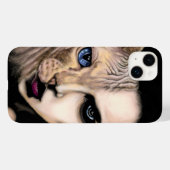 Kat Vrouw iPhone Hoesje (Achterkant (horizontaal))