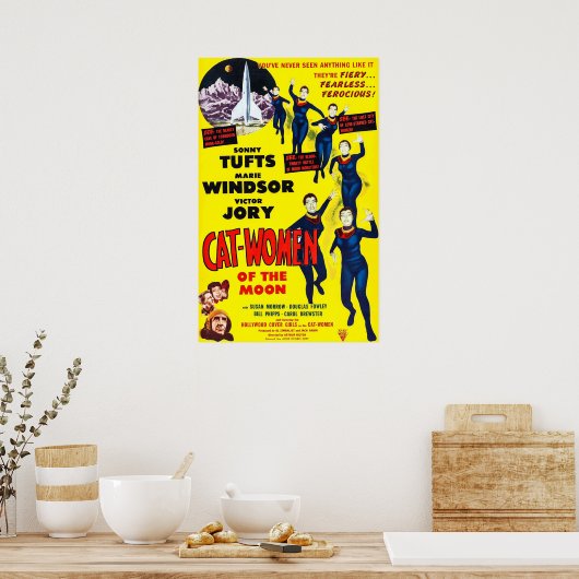 Kat-vrouwen van de maan poster (Keuken)