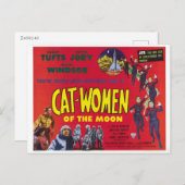 Kat Vrouwen van de Maan, SciFi Film,  Briefkaart (Voorkant / Achterkant)