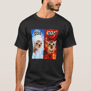 Kat Vs Auto Gênant Grappig Voor Mannen Vrouwen T-shirt