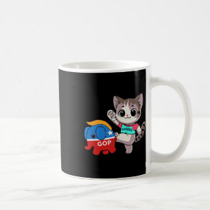 Kat Vs. Gop Olifant - Kamala Harris - Anti Trump Koffiemok