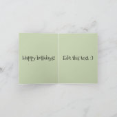 Kat VS kerstboom kerst Kaart (Binnen)