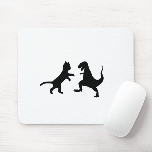 kat vs t-rex muismat (Met muis)