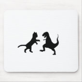 kat vs t-rex muismat (Voorkant)