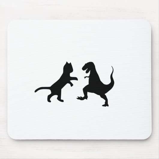 kat vs t-rex muismat (Voorkant)