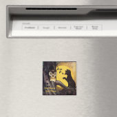 Kat Waarschuwing Uil Halloween Magnet (Insitu (Vaatwasser))
