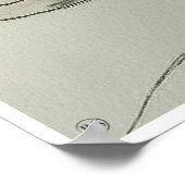 Kat wacht op diner tekening - Art Print (Hoek)
